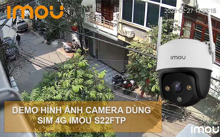 Demo Cam Dung Sim 4g Imou S21ftp