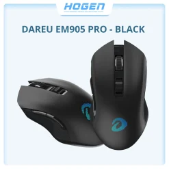 Chuột không dây Gaming DAREU EM905 PRO – BLACK (LED RGB, BRAVO sensor)