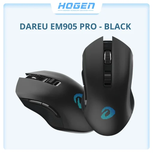 Chuột không dây Gaming DAREU EM905 PRO – BLACK (LED RGB, BRAVO sensor)