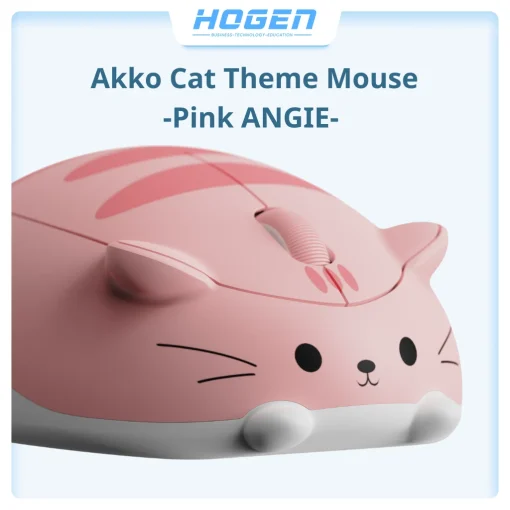 Chuột không dây Akko Cat Theme Mouse- Pink ANGIE