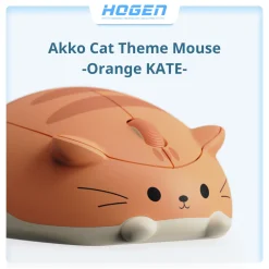 Chuột không dây Akko Cat Theme Mouse -Orange KATE