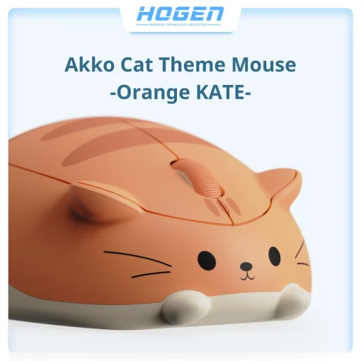 Chuột không dây Akko Cat Theme Mouse -Orange KATE