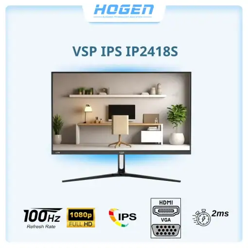 Màn hình VSP IP2418S IPS FHD 100Hz Black